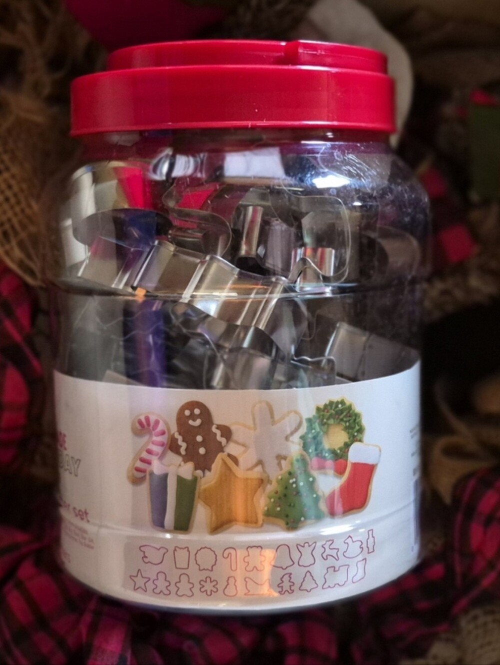 Christmas Cookie Cutters. Big Container